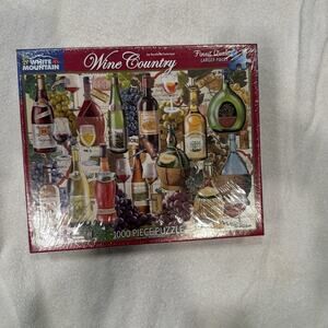 White Mountain Wine Country 1000 Piece Puzzle, New Made In USA Sealed